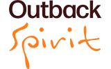 Outback Spirit Stacked Logo RGB Brown & Orange 160X100