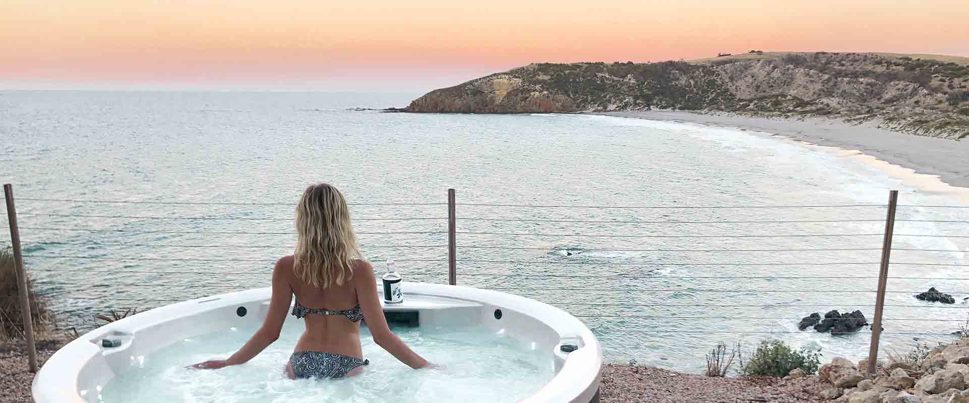 @kaptainkirky med @ asta_stevenson På Lifetime Private Retreats, Kangaroo Island