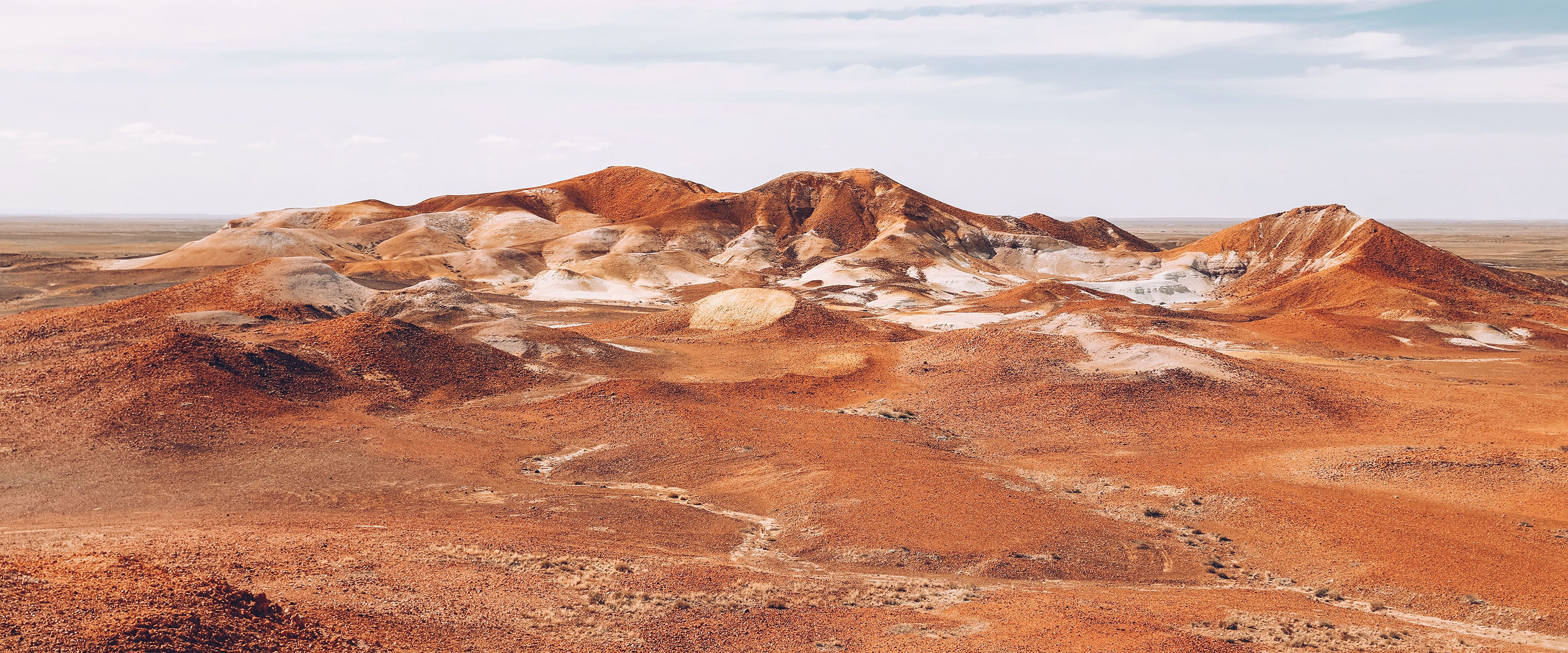 The coloured hills of The Breakaways
