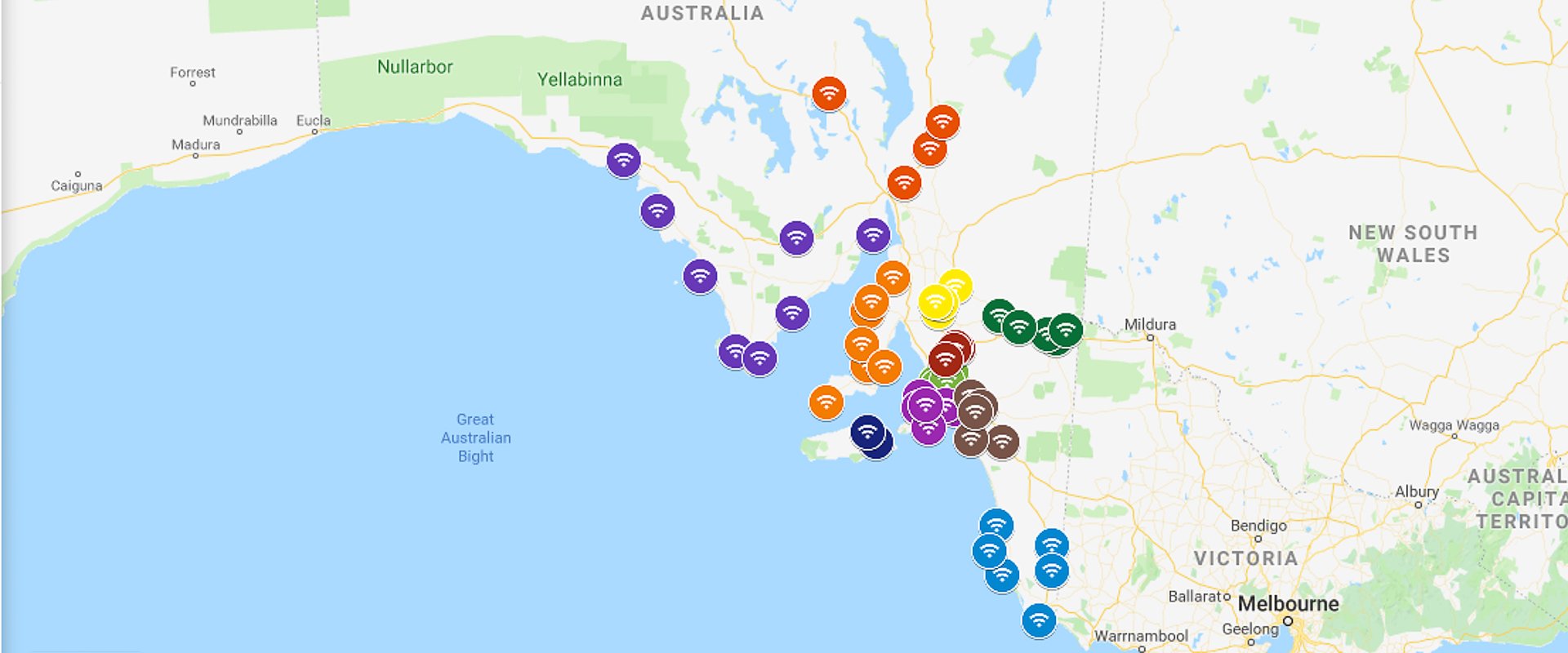 Wifi locations in South Australia