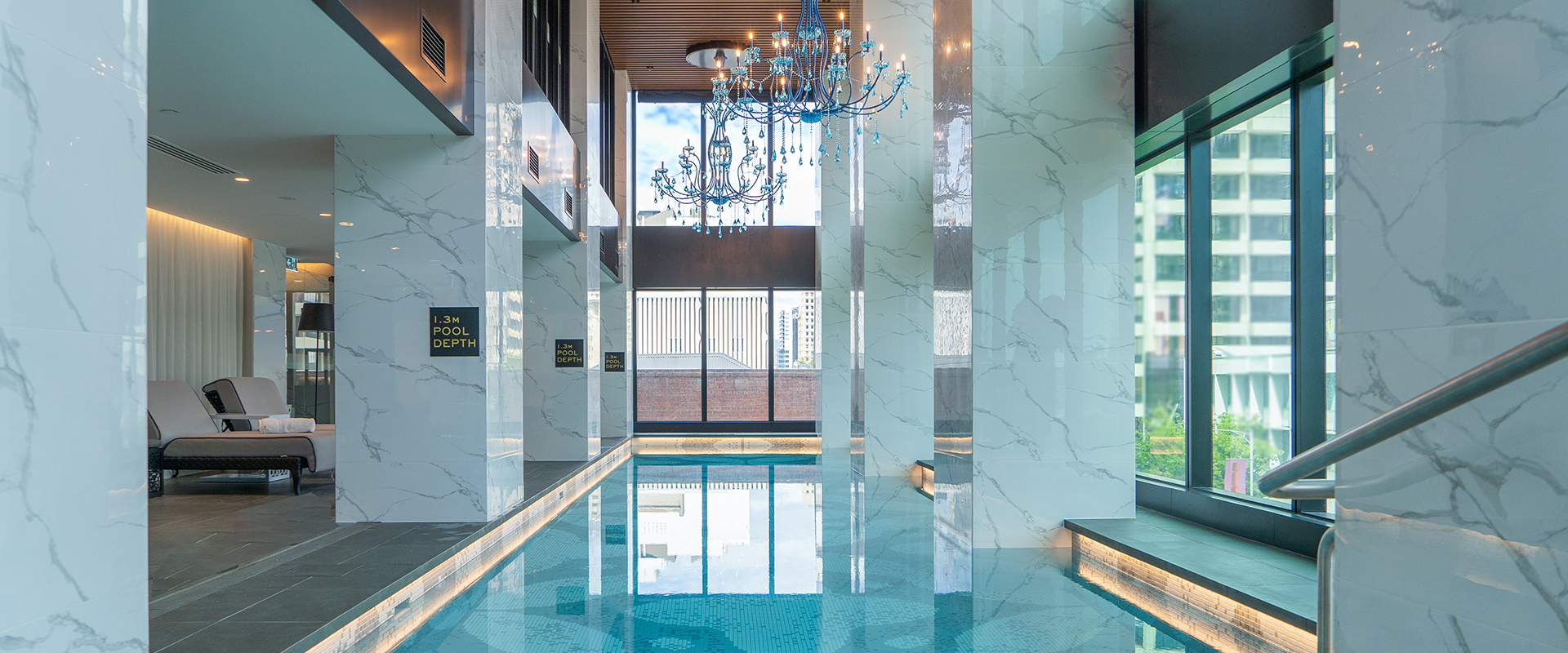 The long pool at Sofitel Adelaide